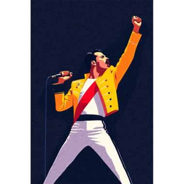 Freddie Mercury illustratie